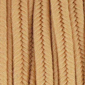 Kaufen Sie Perlen in Deutschland Soutache Polyester dunkles Beige 3x1.5mm (2m)