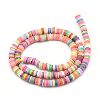 Reihe von Mixed Color Polymer Clay Heishi Perlen 3mm - 40cm(1)