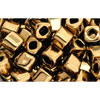 cc221 - Toho cube perlen 4mm bronze (10g)