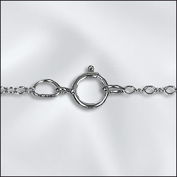 Kaufen Sie Perlen in Deutschland Zubehör Sehr feine 925 Sterling Silber Halskette 45cm-1,3mm (1)