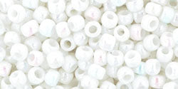 Kaufen Sie Perlen in Deutschland cc401 - Toho perlen 8/0 opaque rainbow white (10g)