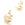 Perlengroßhändler in Deutschland Mond Anhänger aus 18 Karat vergoldetem Messing mit Strasssteine Zirkonoxid - 7mm (1)
