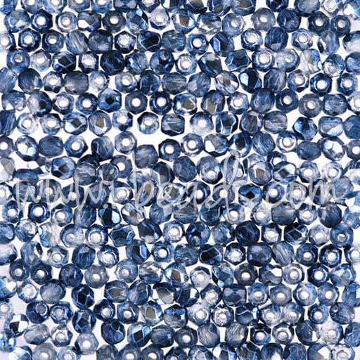 Kaufen Sie Perlen in Deutschland Glasschliffperlen mirror denim 2mm (50)