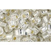 Kaufen Sie Perlen in Deutschland cc21 - Toho cube perlen 3mm silver lined crystal (10g)