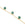 Perlengroßhändler in Deutschland Vermeil-Kette und 3 4,5 mm grüne Onyx-Charms (3 Charms = 4,5 cm)