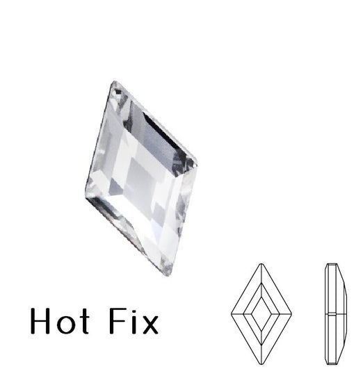 Kaufen Sie Perlen in Deutschland 2773  Swarovski hot fix flat back Diamand Shape rhinestones crystal  6.6x3.9mm (5)