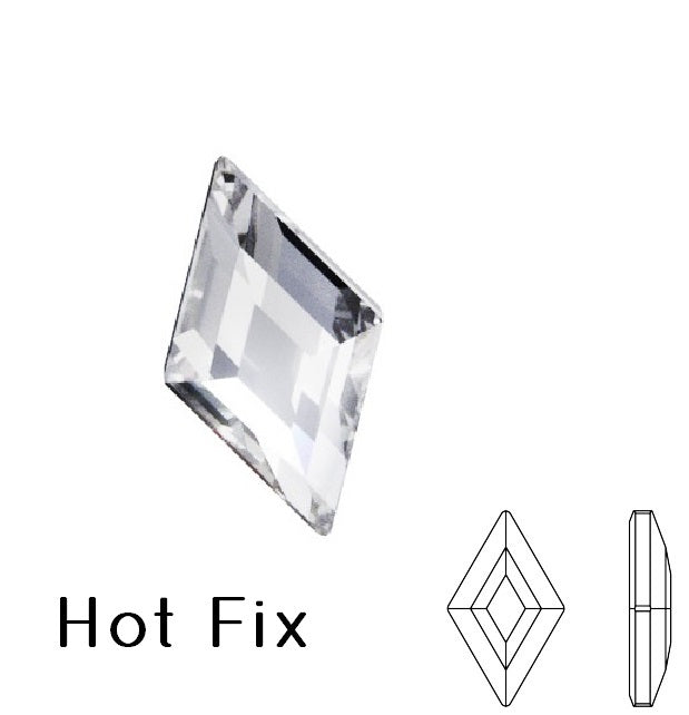 2773  Swarovski hot fix flat back Diamand Shape rhinestones crystal  6.6x3.9mm (5)