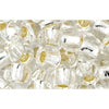Kaufen Sie Perlen in Deutschland cc21 - Toho rocailles perlen 3/0 silver lined crystal (10g)