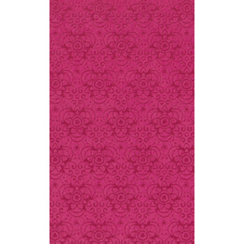 Ultra Suede Künstliches Wildleder Blumenmuster Fuchsia 10x21.5cm (1)