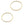 Perlen Einzelhandel Geschlossene Verbindungsringe gestreift- Vergoldete schöne Qualität 20mm - int Durchm.: 18mm (2)