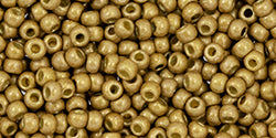 Kaufen Sie Perlen in Deutschland ccPF592F - Toho beads 11/0 round permafinish matte galvanized gold feece (10gr)