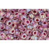 cc771 - toho rocailles perlen 8/0 rainbow crystal/strawberry lined (10g)