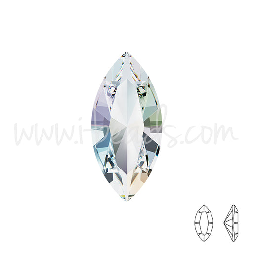 Kaufen Sie Perlen in Deutschland Swarovski 4228 navette crystal AB 10x5mm (2)