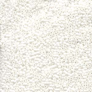 Kaufen Sie Perlen in Deutschland DB351 -11/0  delica duracoat matte white- 1,6mm - Hole : 0,8mm (5gr)