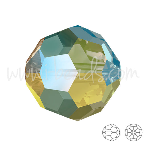 Kaufen Sie Perlen in Deutschland Swarovski 5000 runde Perlen  crystal iridescent green 8mm (4)