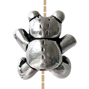 Teddybär perle antik versilbert (1)