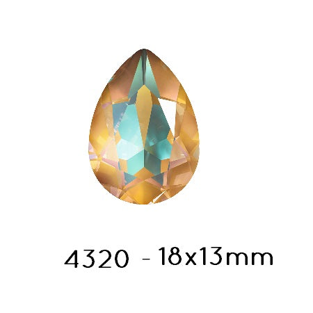 Kaufen Sie Perlen in Deutschland Swarovski 4320 Fancy Stone PEAR- OCHRE DELITE-18x13mm (1)