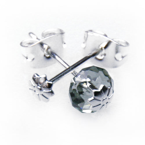 Kaufen Sie Perlen in Deutschland Ohrstecker Gänseblümchen Silberfarben 18.5mm (2)