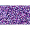 cc252 - Toho rocailles perlen 15/0 inside colour aqua/purple lined (5g)