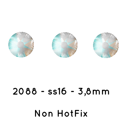 Kaufen Sie Perlen in Deutschland Swarovski 2088 Xirius rose CRYSTAL LIGHT GREY DELITE SS16- 3.8mm (40)