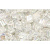 Kaufen Sie Perlen in Deutschland cc161 - Toho triangle perlen 3mm transparent rainbow crystal (10g)