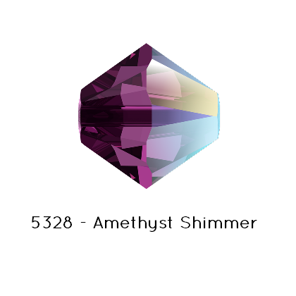 Kaufen Sie Perlen in Deutschland Swarovski 5328 Xilion beads Amethyst Shimmer - 6mm (10)