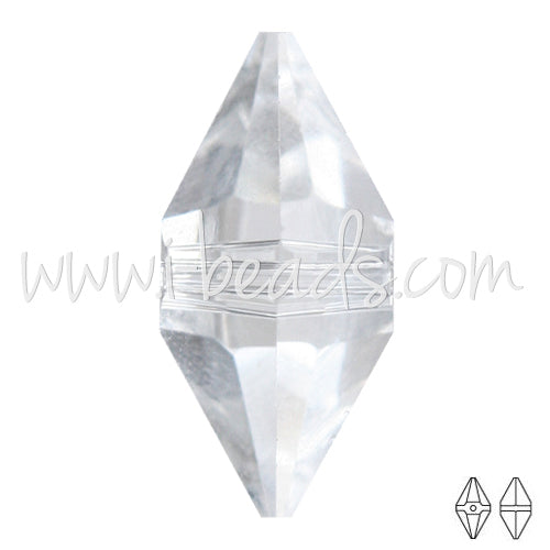 Kaufen Sie Perlen in Deutschland Swarovski Elements 5747 double spike crystal 16x8mm (1)