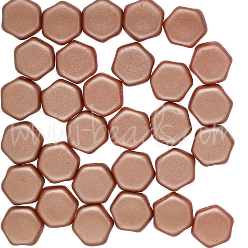 Kaufen Sie Perlen in Deutschland Honeycomb Perlen 6mm matt met copper (30)