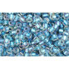 cc263 - Toho rocailles perlen 11/0 inside color rainbow crystal/light capri (10g)
