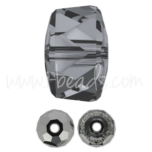 Kaufen Sie Perlen in Deutschland Swarovski 5045 rondelle Perlen crystal silver night 8mm (2)
