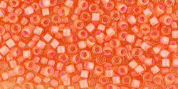 cc925 - Toho treasure perlen 11/0 inside color light topaz coral pink lined (5g)