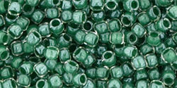 cc1070 - toho takumi lh runde perlen 11/0 inside color crystal emerald lined (10g)