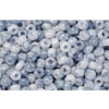 cc1205 - Toho rocailles perlen 11/0 marbled opaque white/blue (10g)
