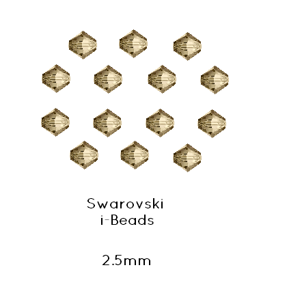 Kaufen Sie Perlen in Deutschland Swarovski 5328 Xillion bead crystal GOLDEN SHADOW 2,5mm (x40)