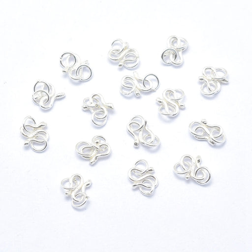 Kaufen Sie Perlen in Deutschland Kleine S Hakenschließe mit 925 Silberringen 11x6mm (1)