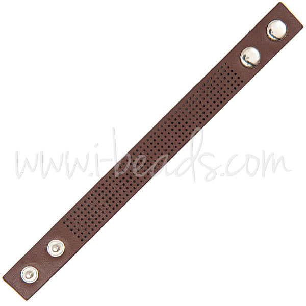 Armband zum Besticken 23x2cm braun (1)