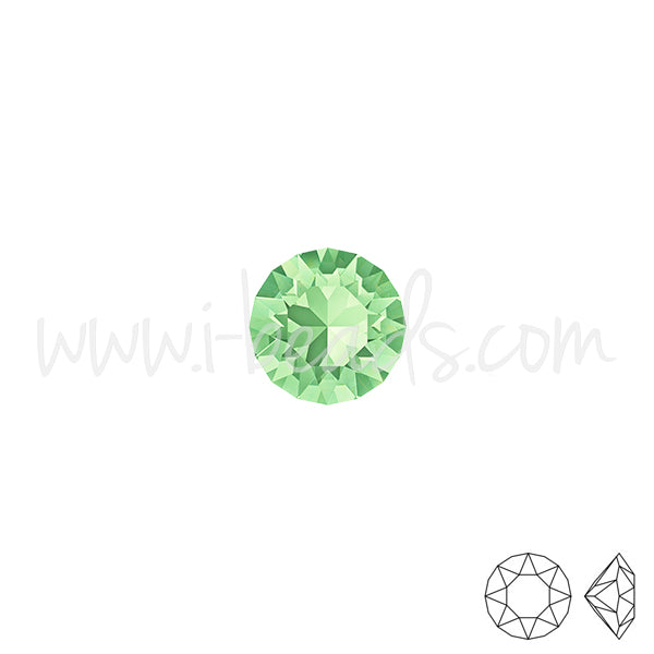 Swarovski 1088 xirius chaton chrysolite 4mm-pp31-SS19  (10)