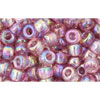 cc166 - Toho rocailles perlen 6/0 transparent rainbow light amethyst (10g)