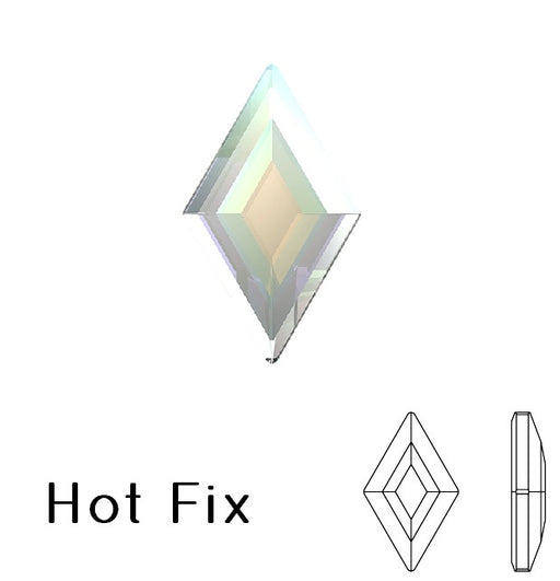 Kaufen Sie Perlen in Deutschland 2773  Swarovski hot fix flat back Diamand Shape rhinestones crystal AB 5x3mm (10)