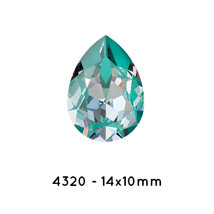 Kaufen Sie Perlen in Deutschland Swarovski 4320 Pear Crystal LAGUNA delite 14x10mm (1)