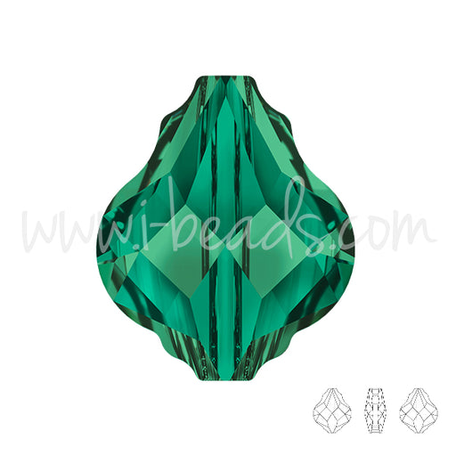 Swarovski 5058 Baroque Perle emerald 10mm (1)