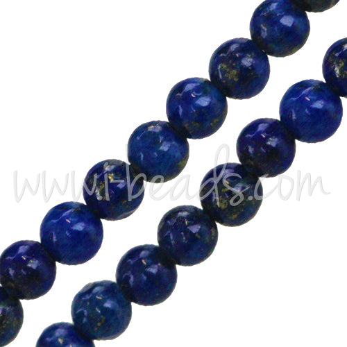 Natur Lapis Lazuli Runde Perlen 8mm am Strang (1)