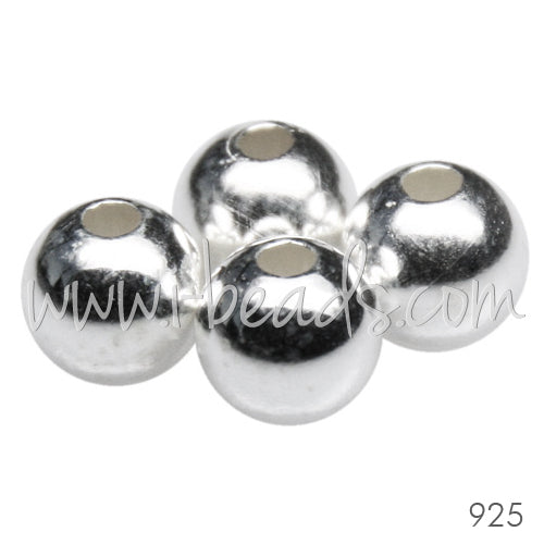 Kaufen Sie Perlen in Deutschland Sterlingsilber runde perlen 6mm (4)