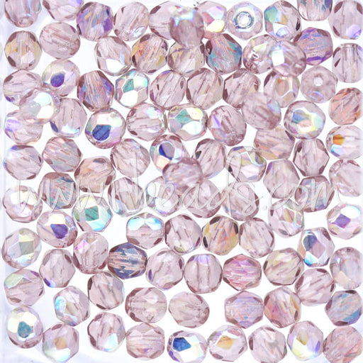 Kaufen Sie Perlen in Deutschland Glasschliffperlen light amethyst ab 4mm (100)