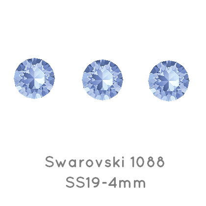 Kaufen Sie Perlen in Deutschland Swarovski 1088 xirius chaton Light Sapphire F 4mm -SS19  (10)