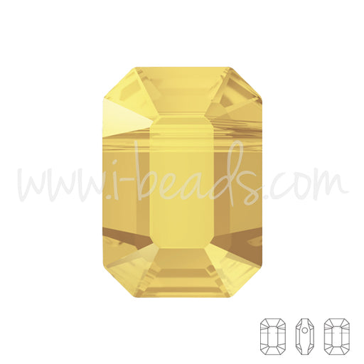 Kaufen Sie Perlen in Deutschland Swarovski 5514 pendulum Perlen crystal metallic sunshine Gelb 8x5.5mm (2)
