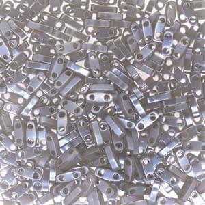 Cc526 - miyuki tila perlen QUARTER Grey Ceylon 1.2mm (50 beads)