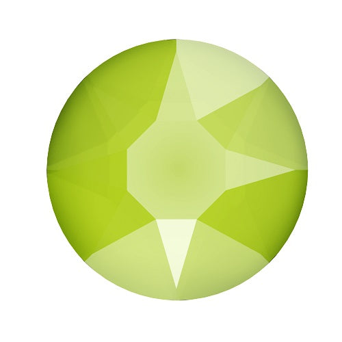 Swarovski 2078 Hot Fix flat back crYstal Lime ss34-7.1mm (12)