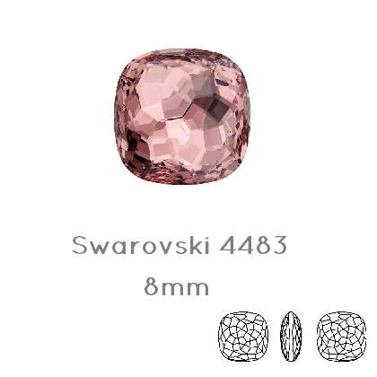 Kaufen Sie Perlen in Deutschland 4483 Swarovski Fantasy Cushion Fancy Stone Vintage Rose - 8mm (1)