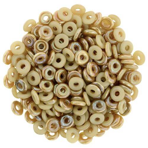 Kaufen Sie Perlen in Deutschland O beads 1x3.8mm Antique Beige Celsian heishi (5g)